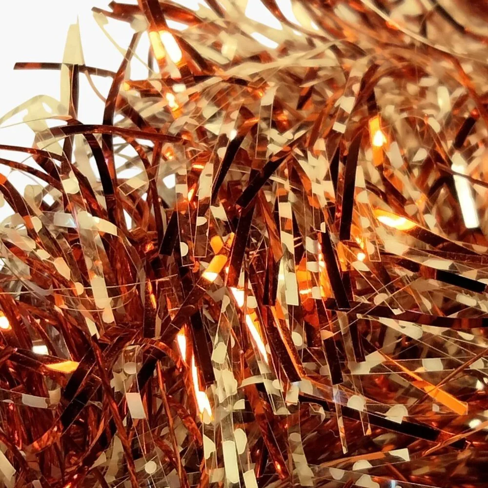 Red Tinsel Garland Parade Decoration Holiday Christmas 27 ft